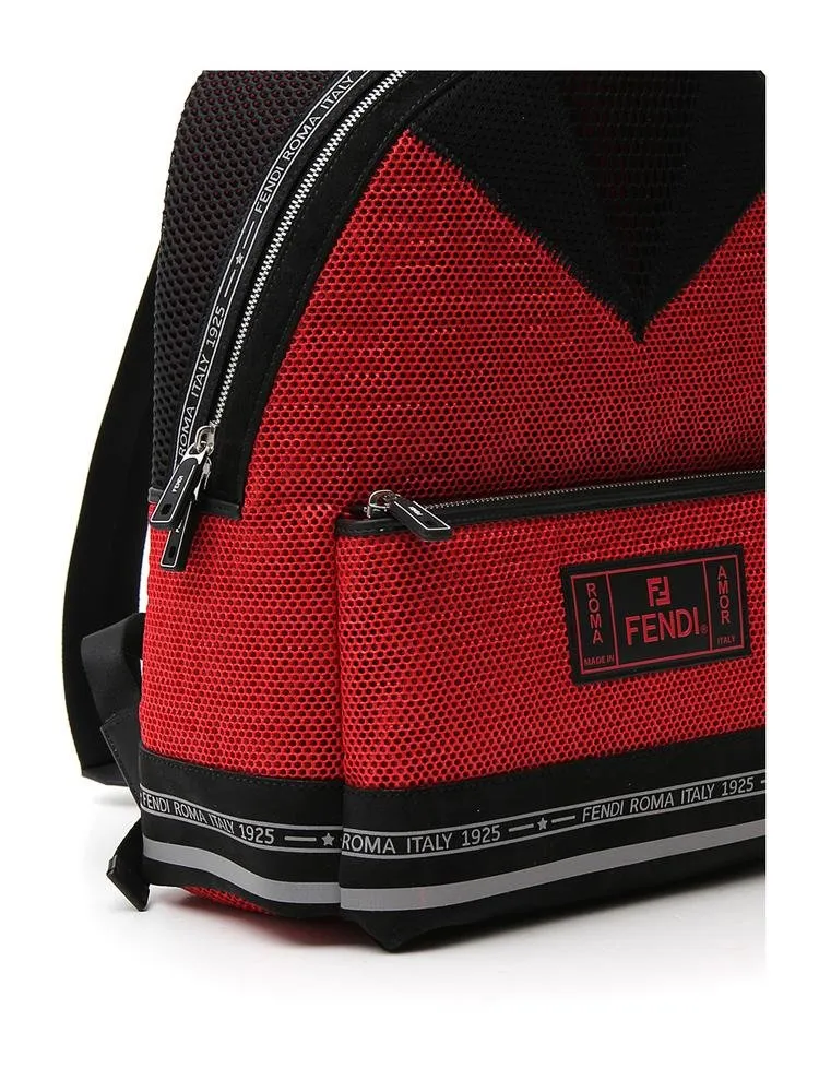 Fendi Roma Monogram Mesh Backpack