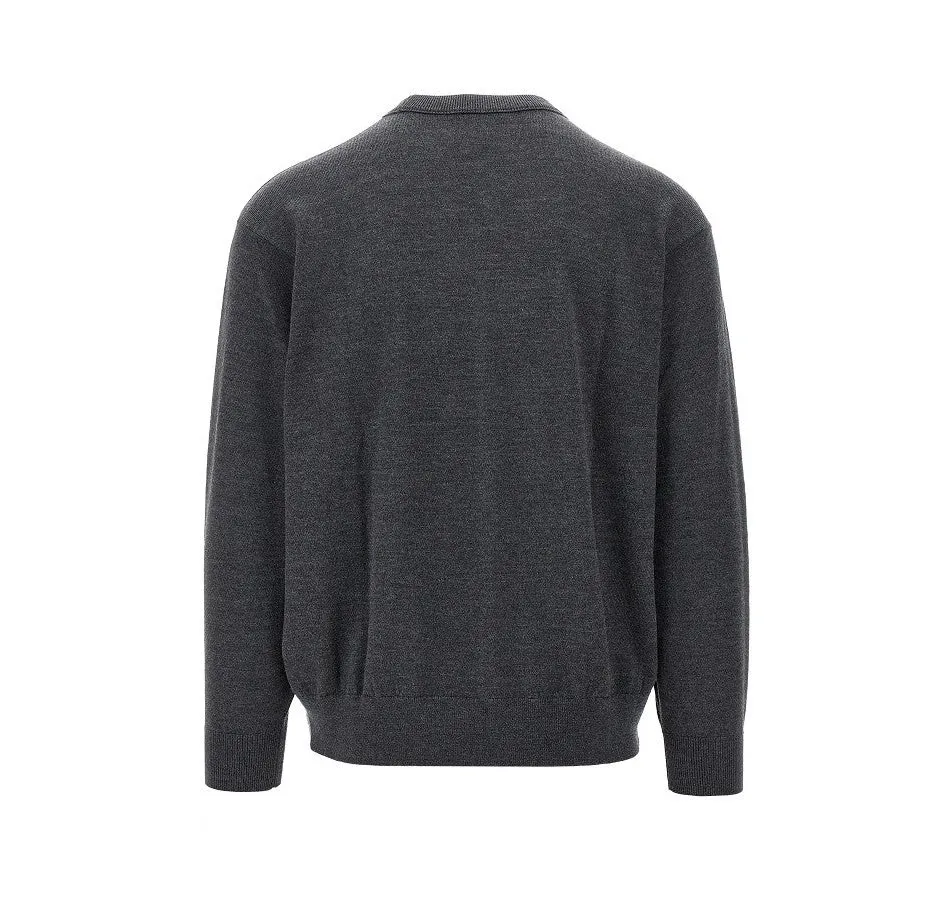 Emporio Armani Colour-Blocked Crewneck Jumper