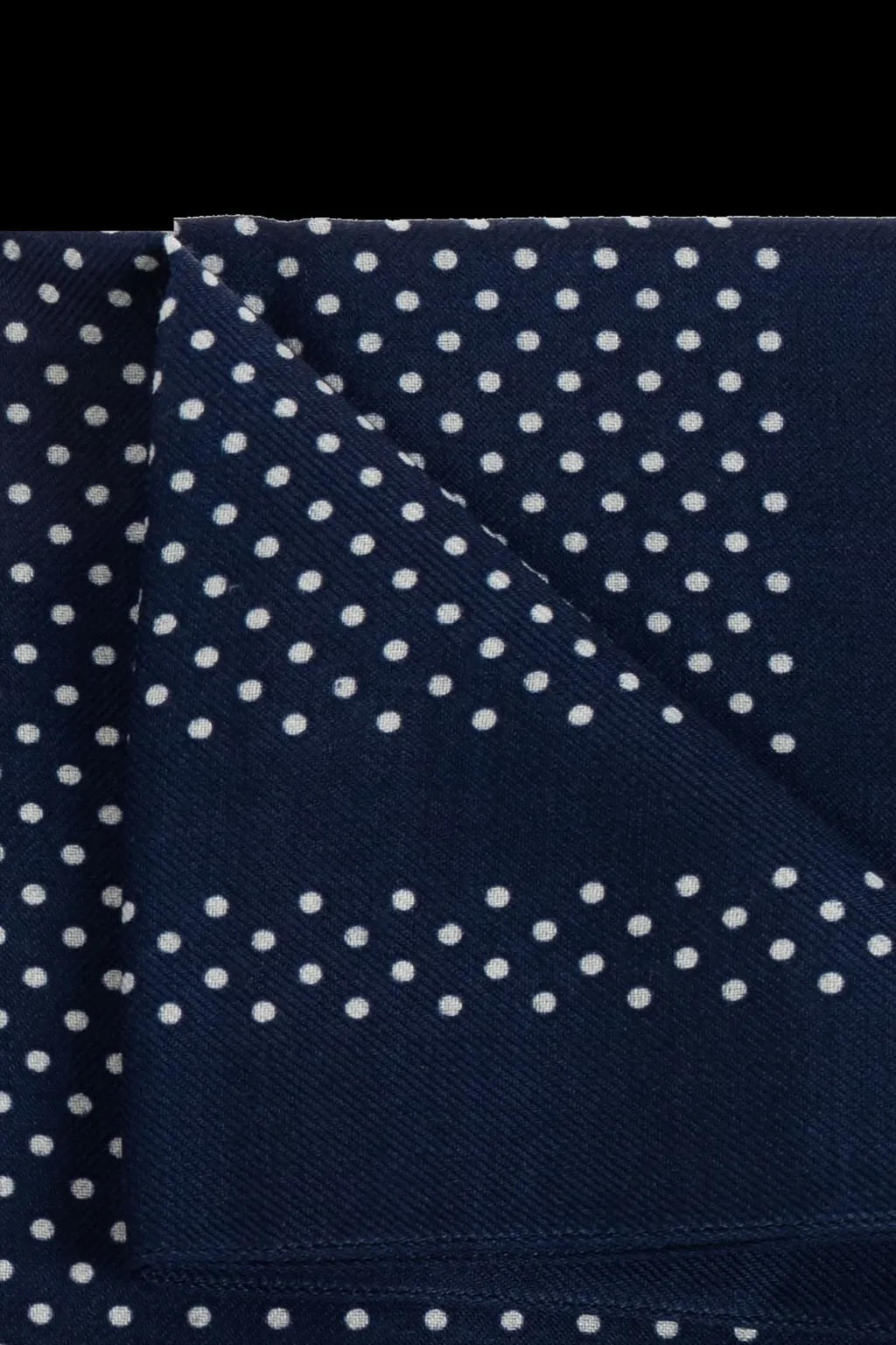 Emporio Armani Polka Dot Printed Frayed Edge Scarf