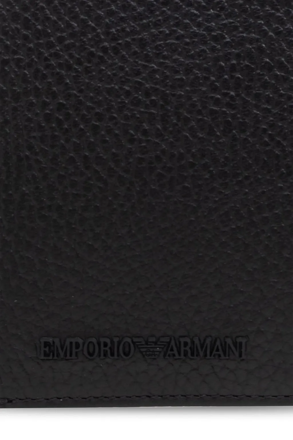 Emporio Armani Logo Embossed Bi-Fold Card Case