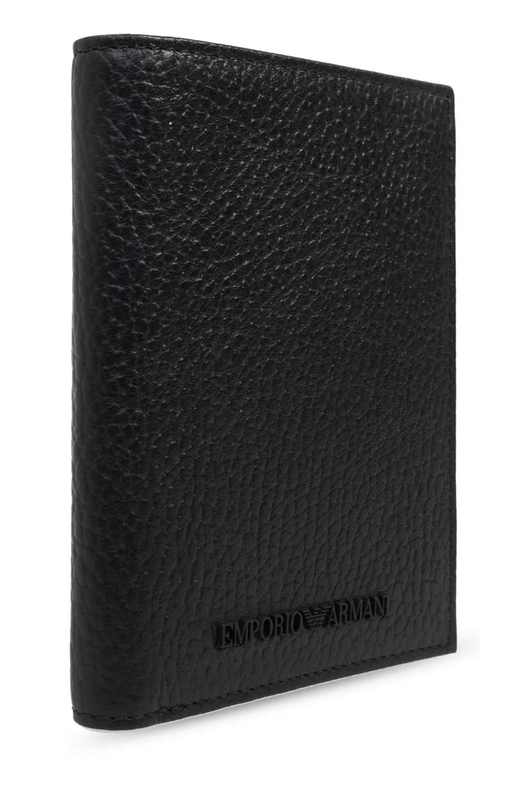 Emporio Armani Logo Embossed Bi-Fold Card Case