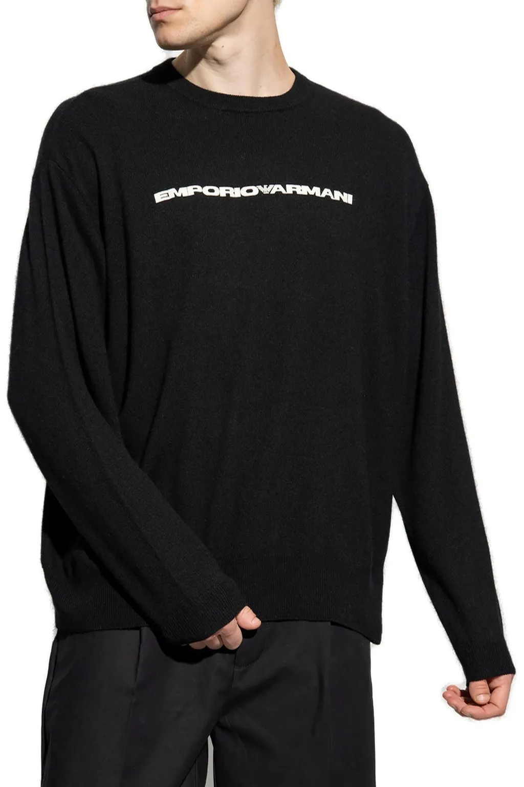 Emporio Armani Logo Printed Crewneck Jumper