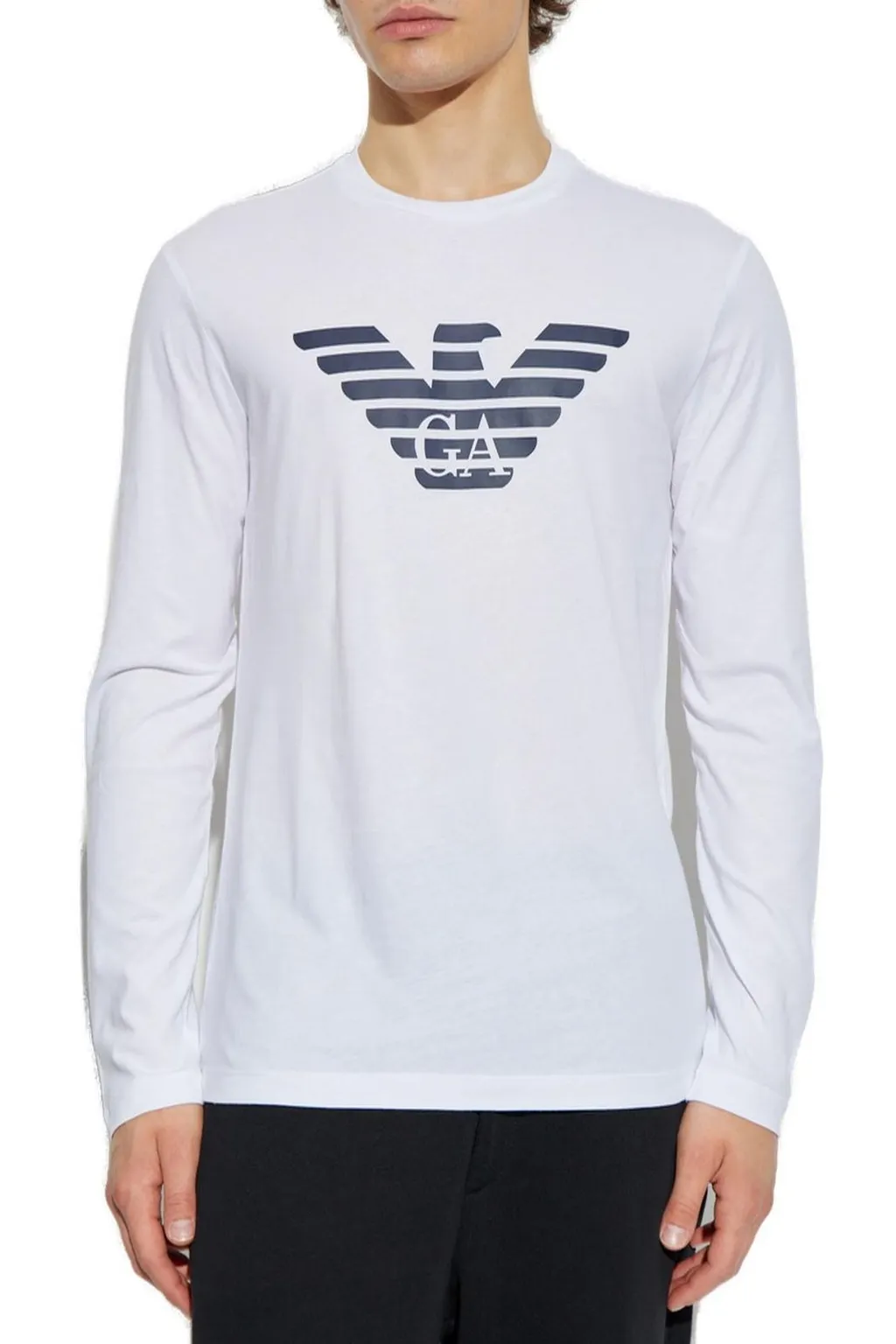 Emporio Armani Logo Printed Crewneck T-Shirt
