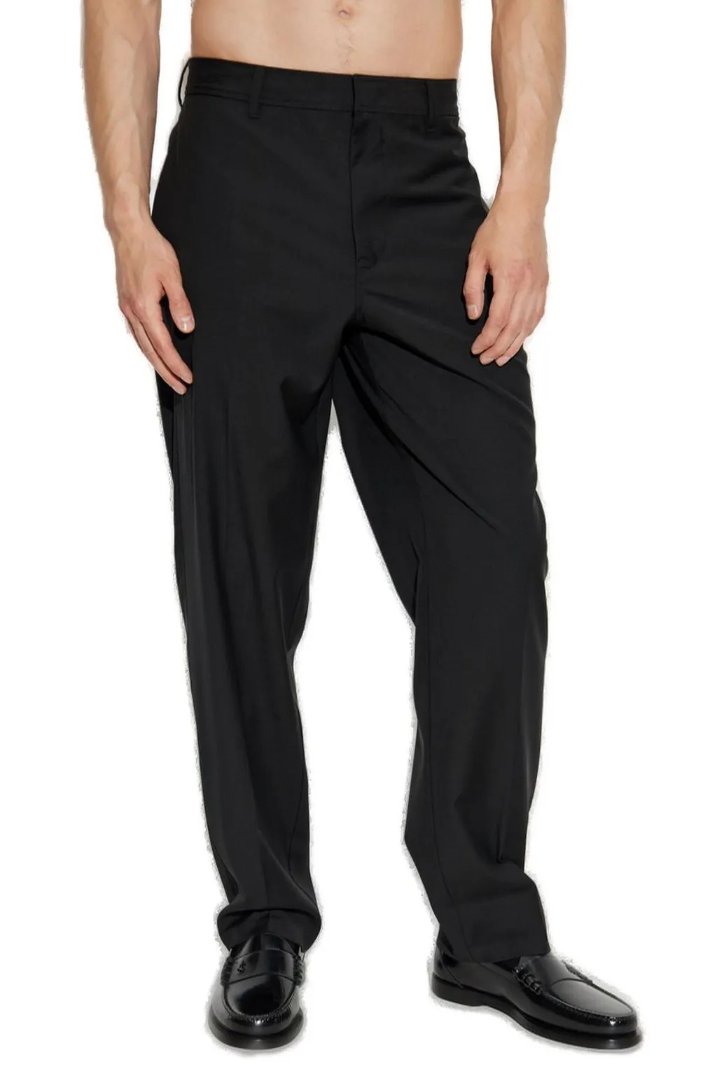 Emporio Armani Pleat Detailed Tailored Trousers
