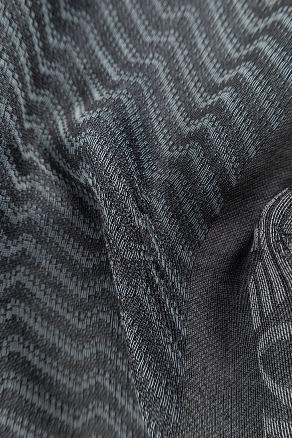 Emporio Armani Zigzag Frayed Edge Scarf
