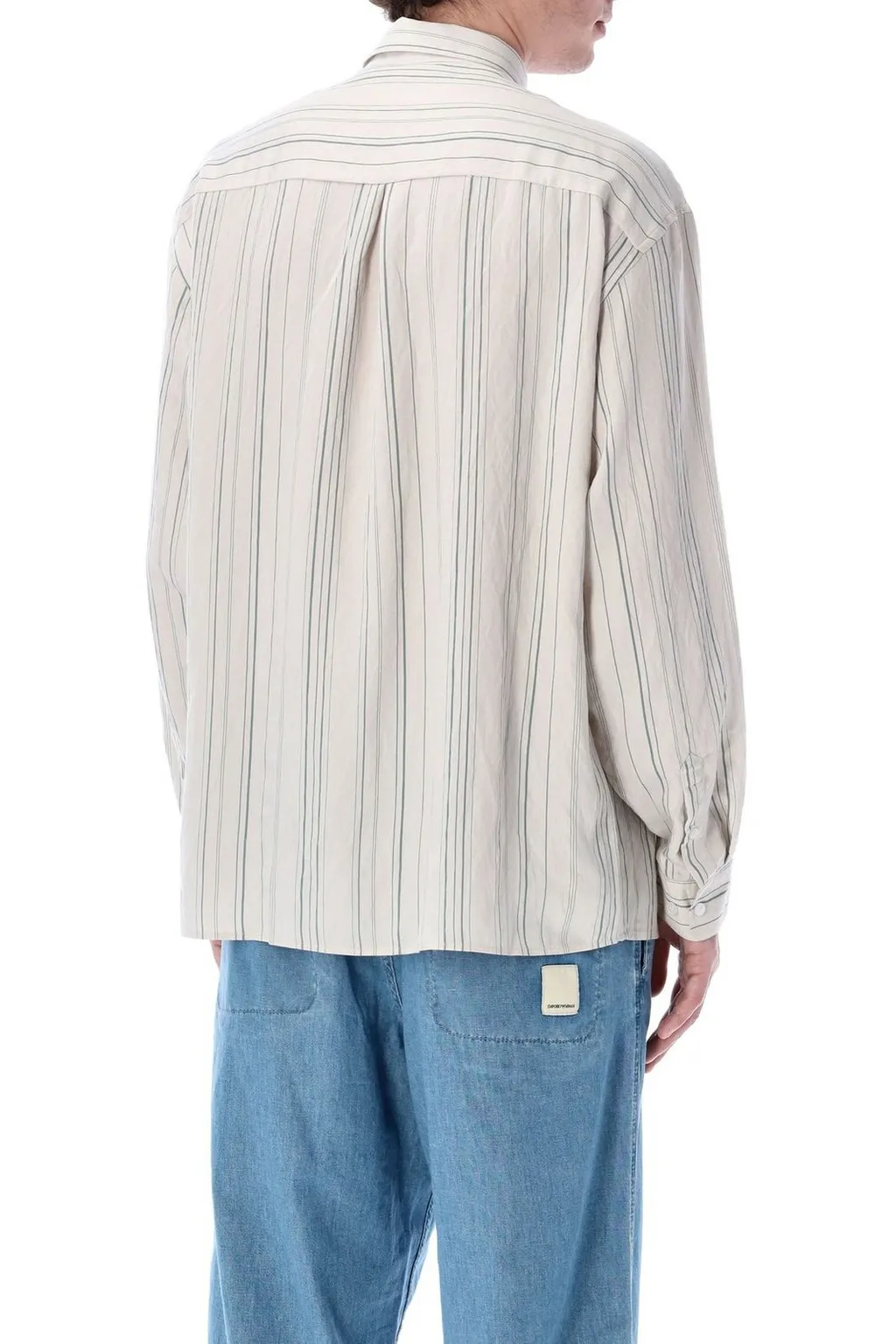 Emporio Armani Buttoned Striped Shirt