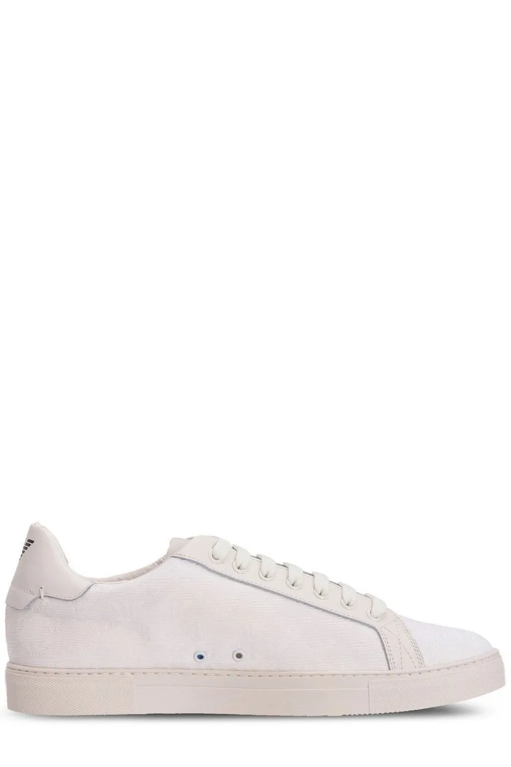 Emporio Armani Logo Printed Lace-Up Sneakers