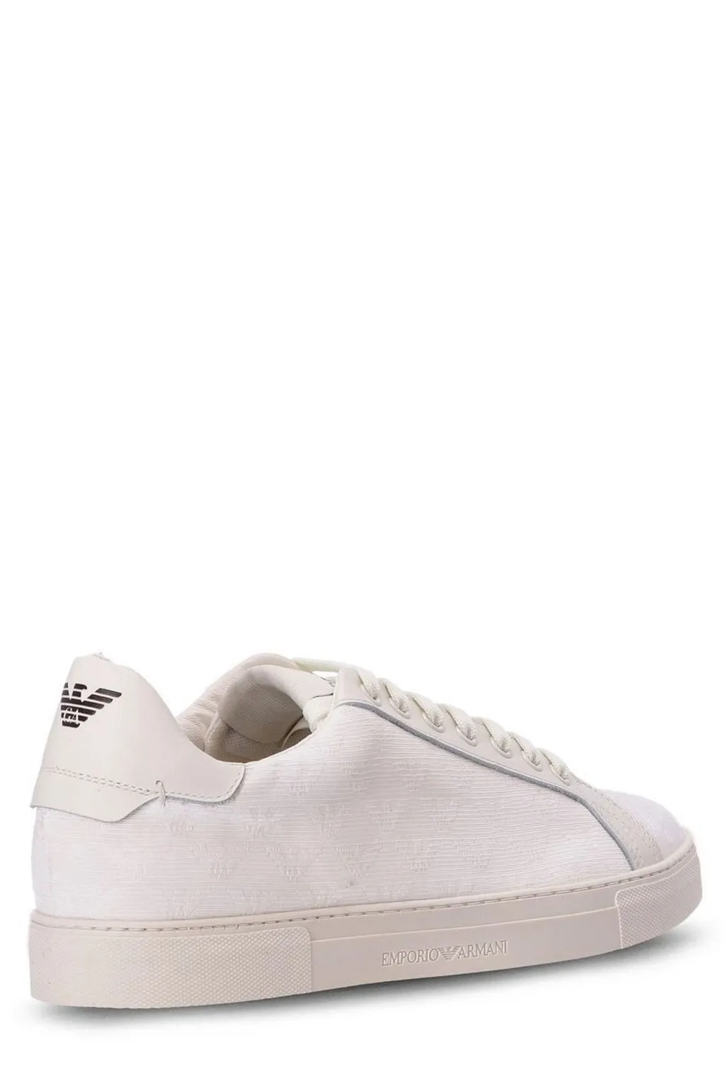 Emporio Armani Logo Printed Lace-Up Sneakers