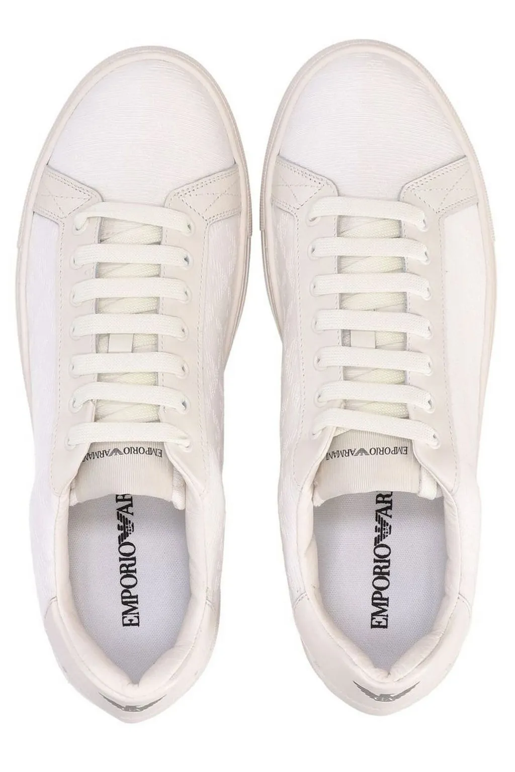 Emporio Armani Logo Printed Lace-Up Sneakers