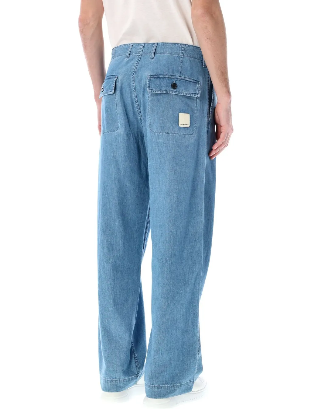 Emporio Armani Straight-Leg Loose-Fit Trousers