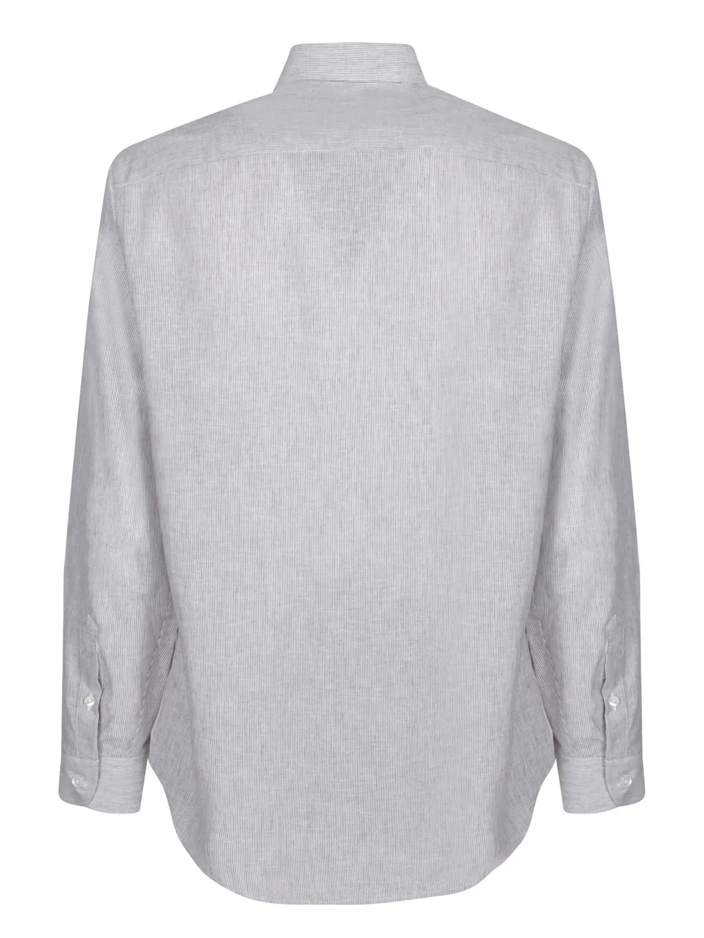 Emporio Armani Logo Embroidered Striped Shirt