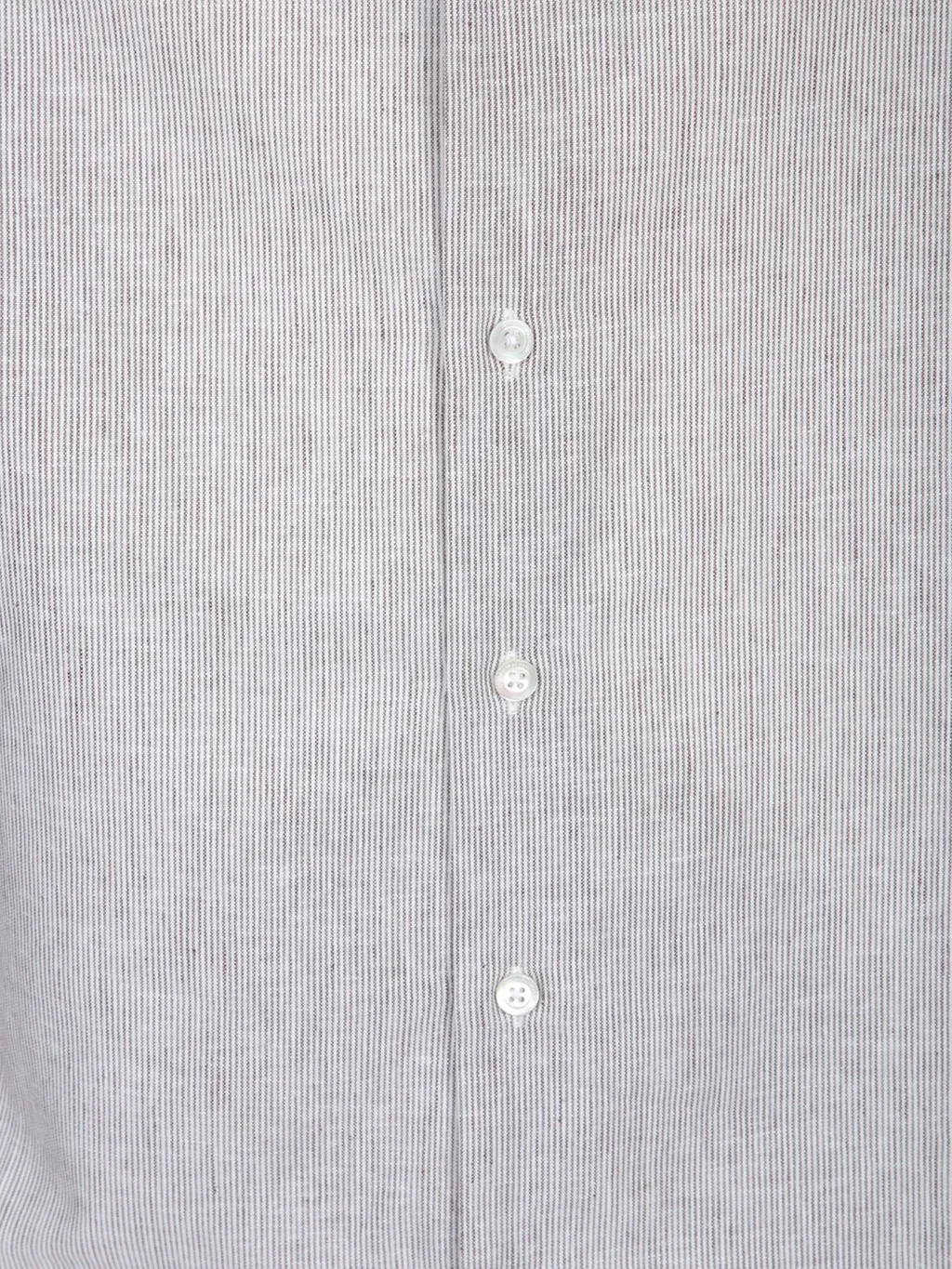 Emporio Armani Logo Embroidered Striped Shirt