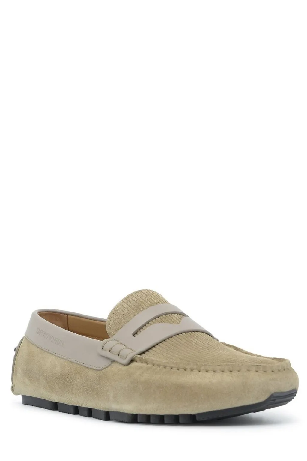 Emporio Armani Multi-Striped Driving Loafers