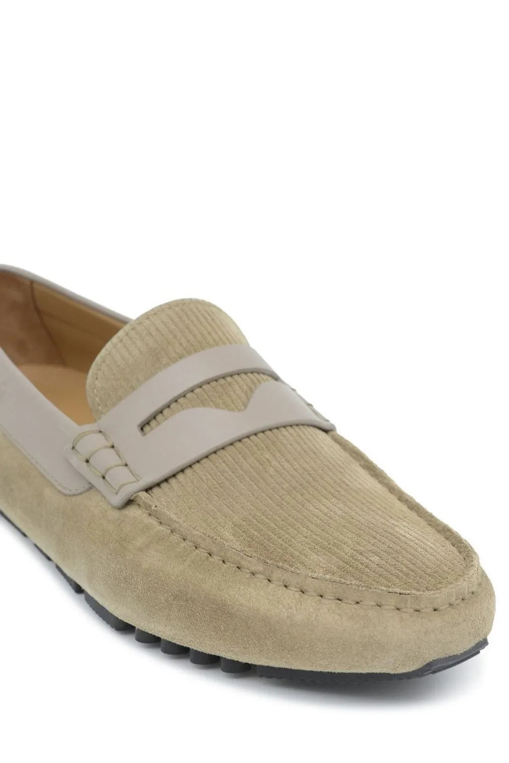 Emporio Armani Multi-Striped Driving Loafers