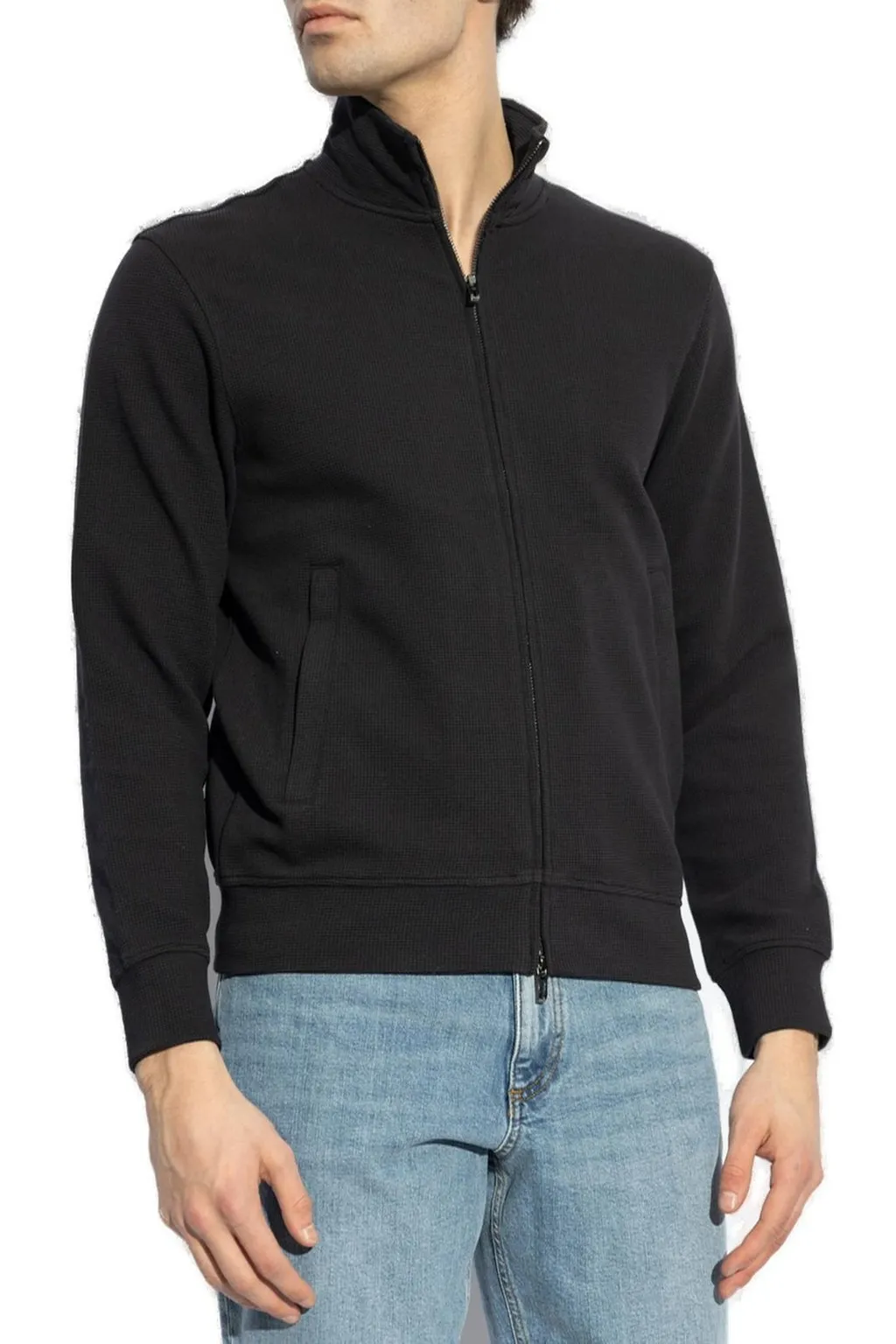 Emporio Armani Zip-Up High Neck Sweatshirt
