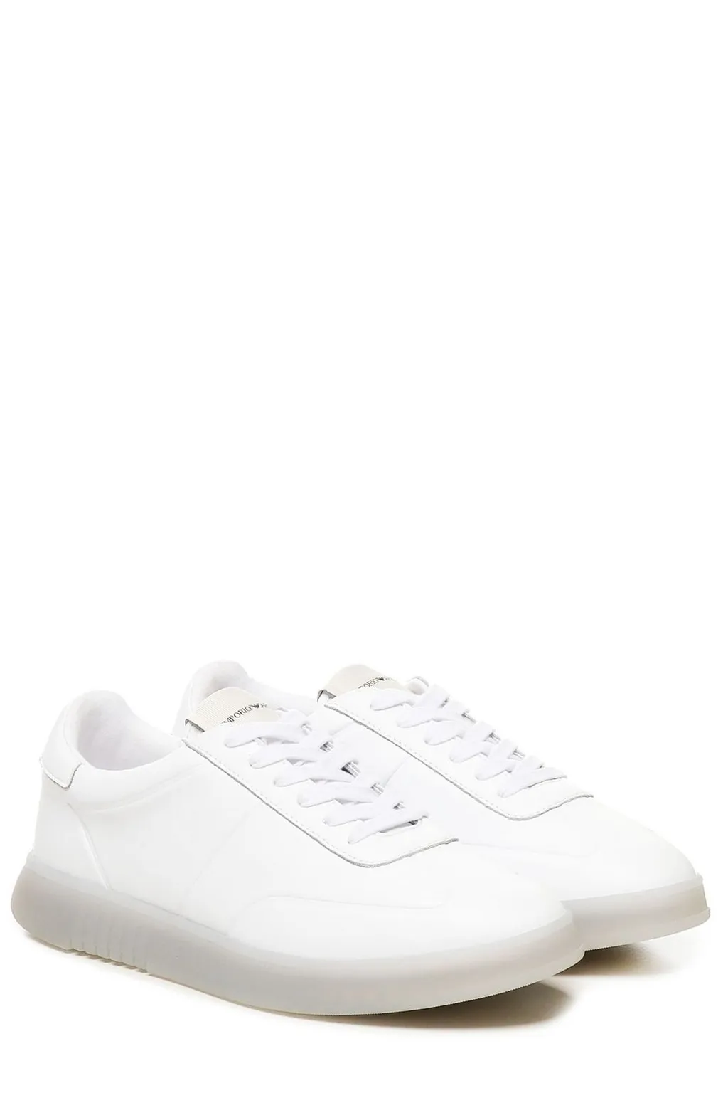 Emporio Armani Logo Patch Lace-Up Sneakers
