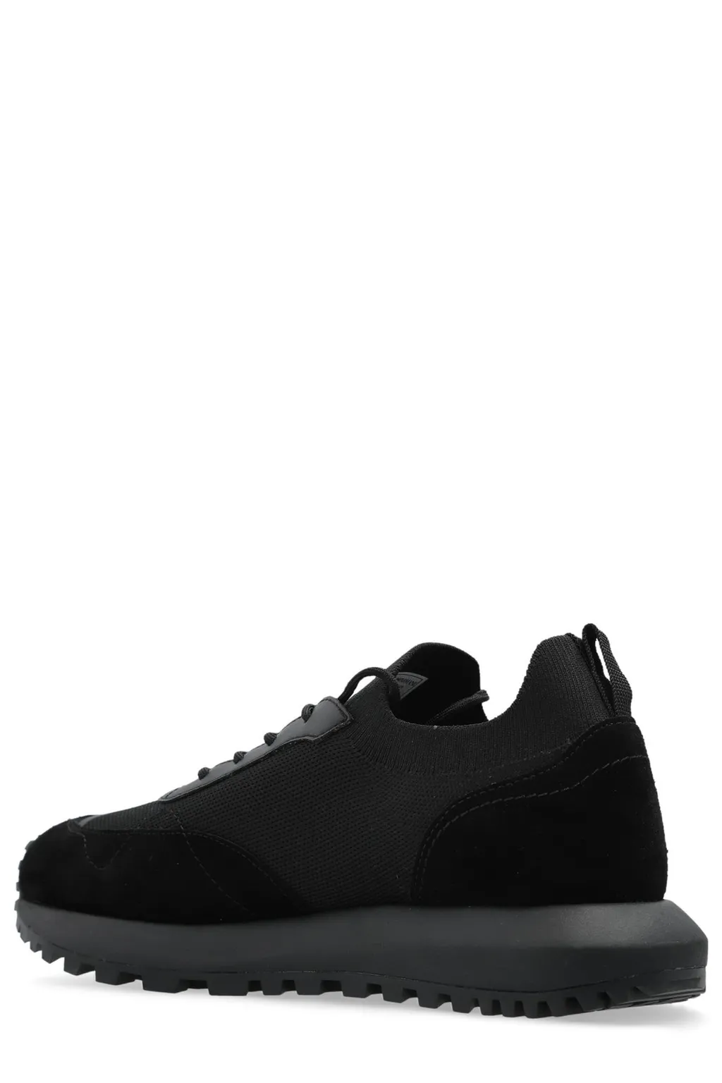 Emporio Armani Logo Plaque Lace-Up Sneakers