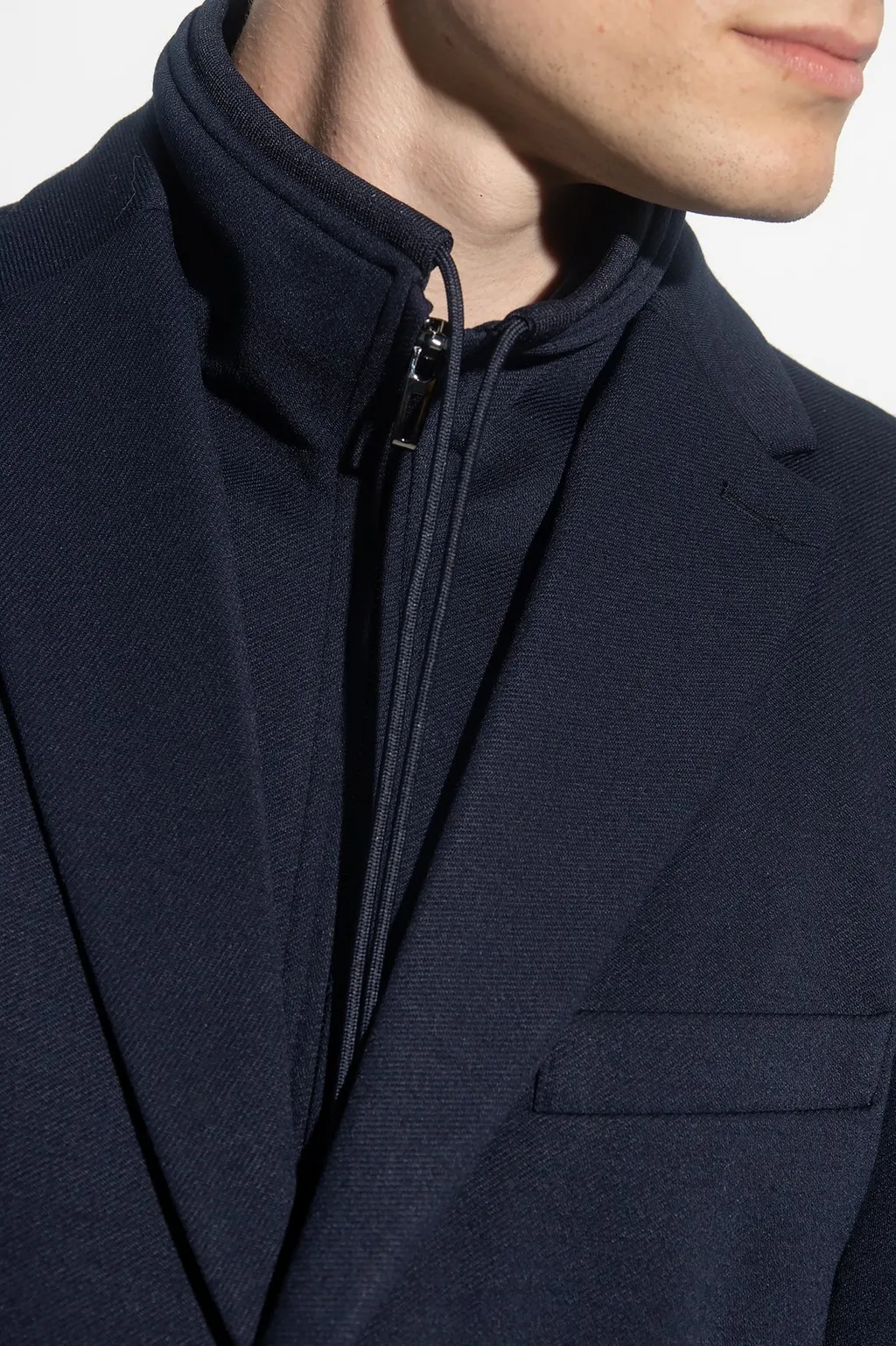 Emporio Armani Layered Single-Breasted Blazer