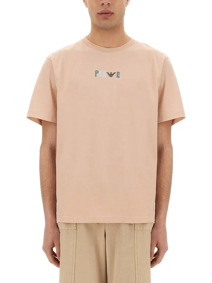 Emporio Armani Logo Printed Crewneck T-Shirt