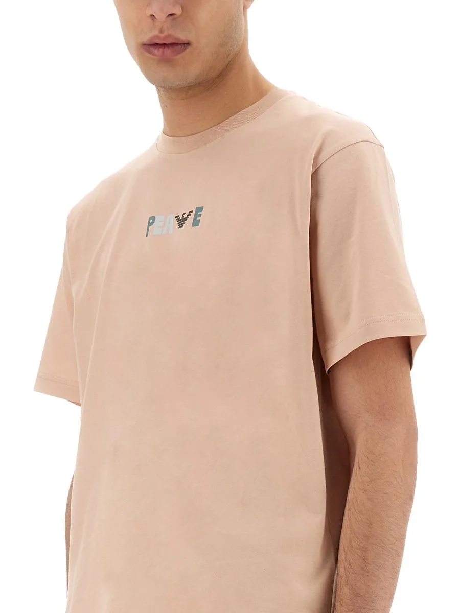 Emporio Armani Logo Printed Crewneck T-Shirt