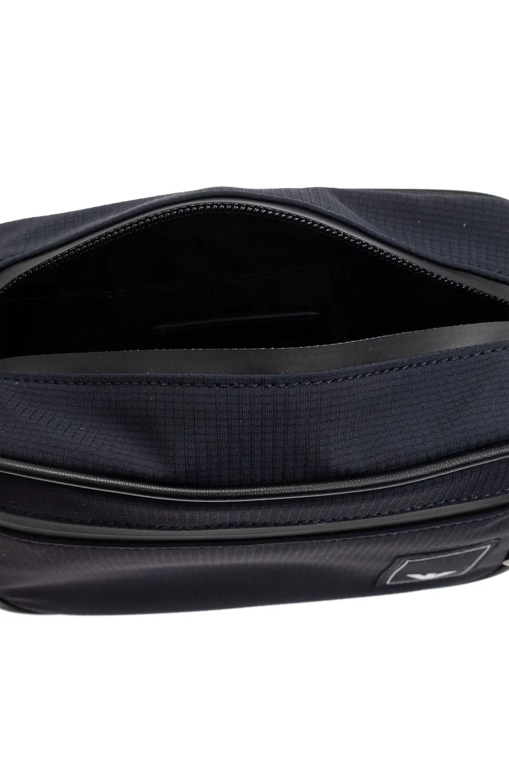 Emporio Armani Logo Patch Zipped Messenger Bag