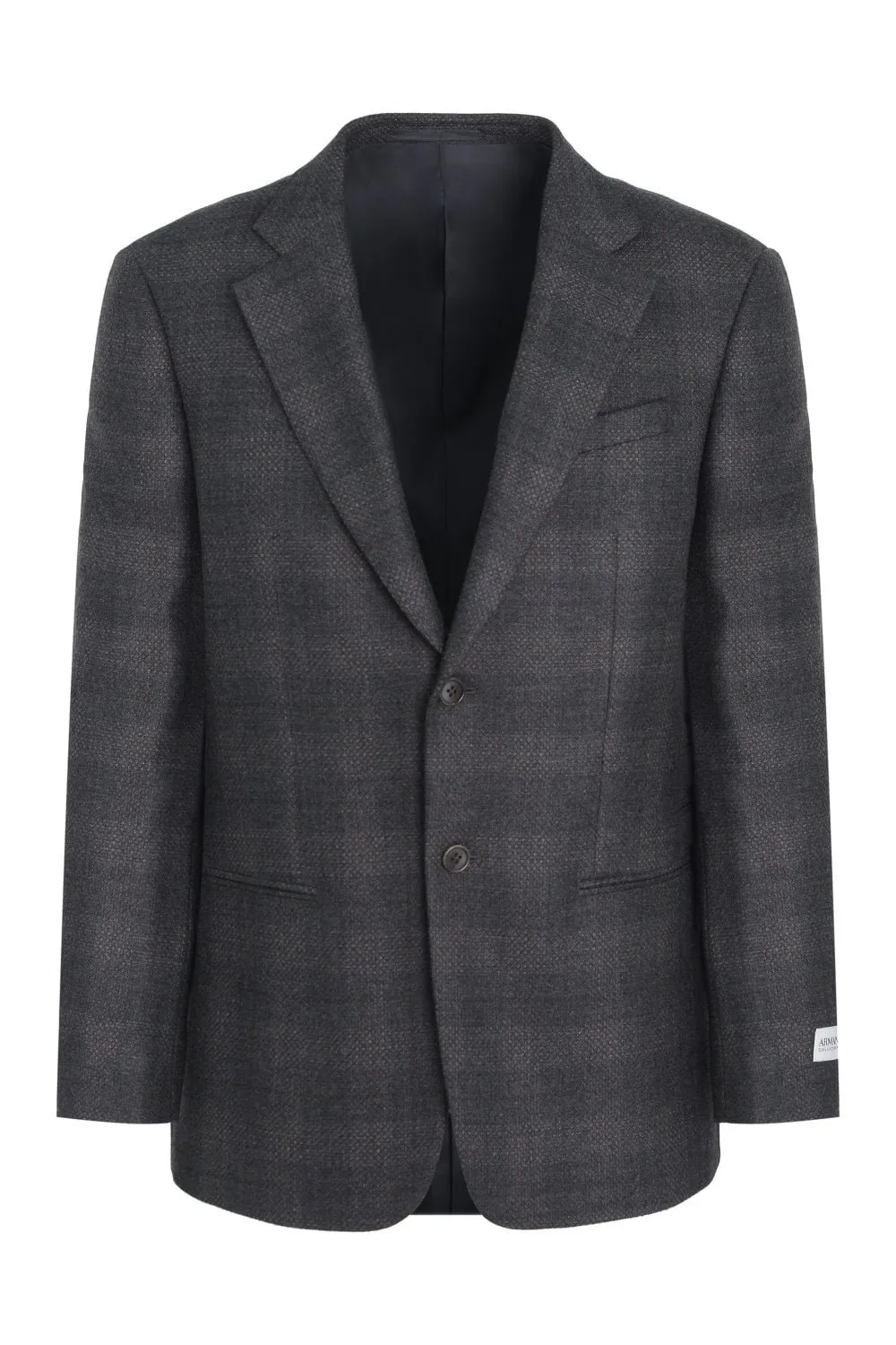 Emporio Armani Checked Single-Breasted Jacket