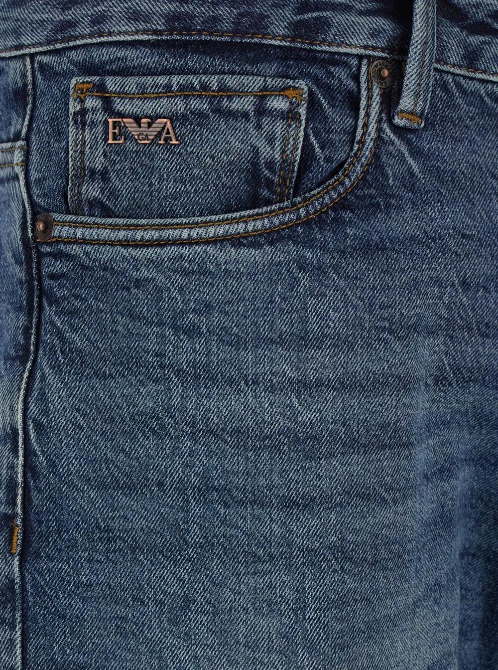Emporio Armani J06 Slim-Fit Washed Denim Jeans