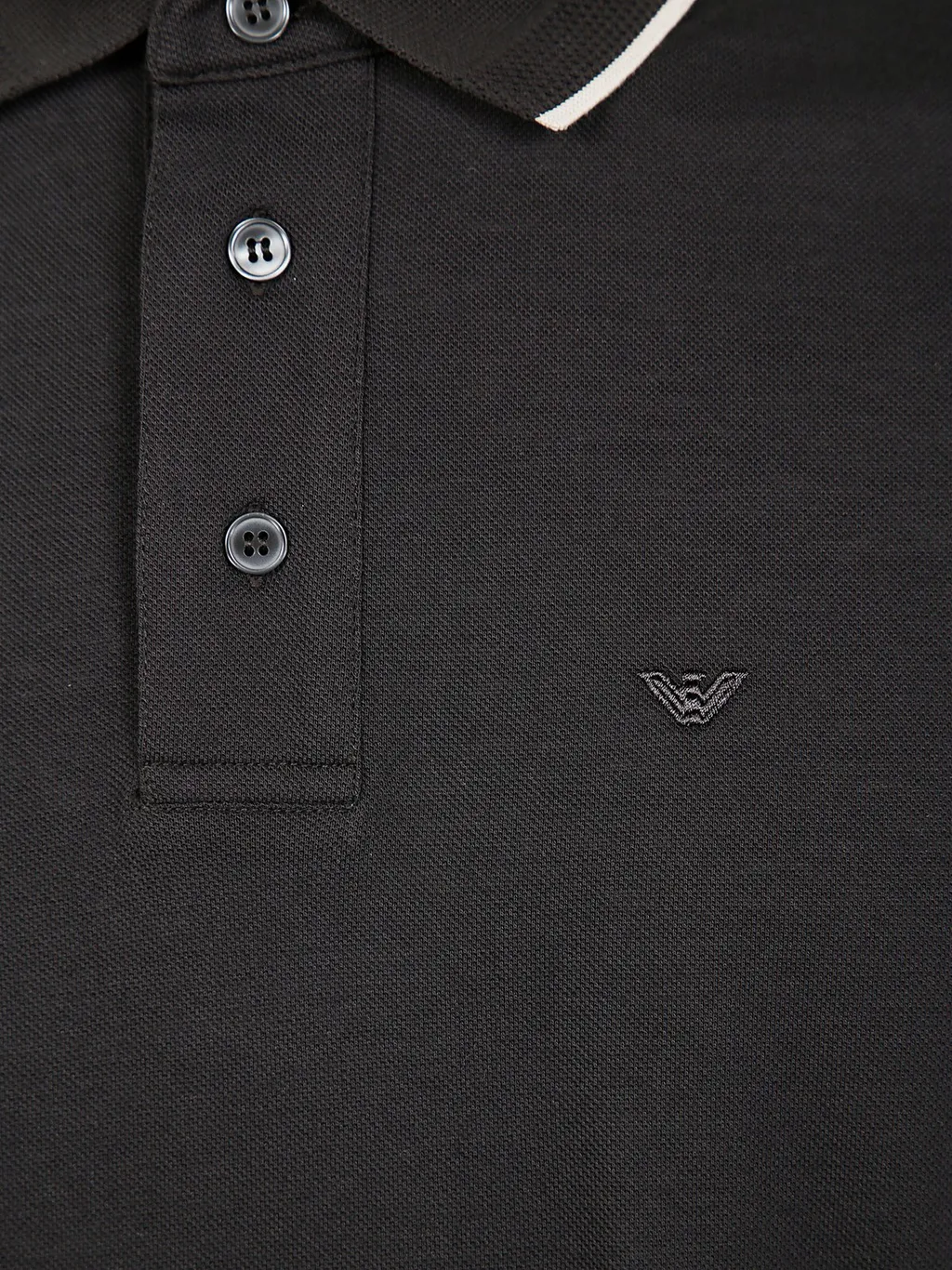 Emporio Armani Logo Embroidered Polo Shirt