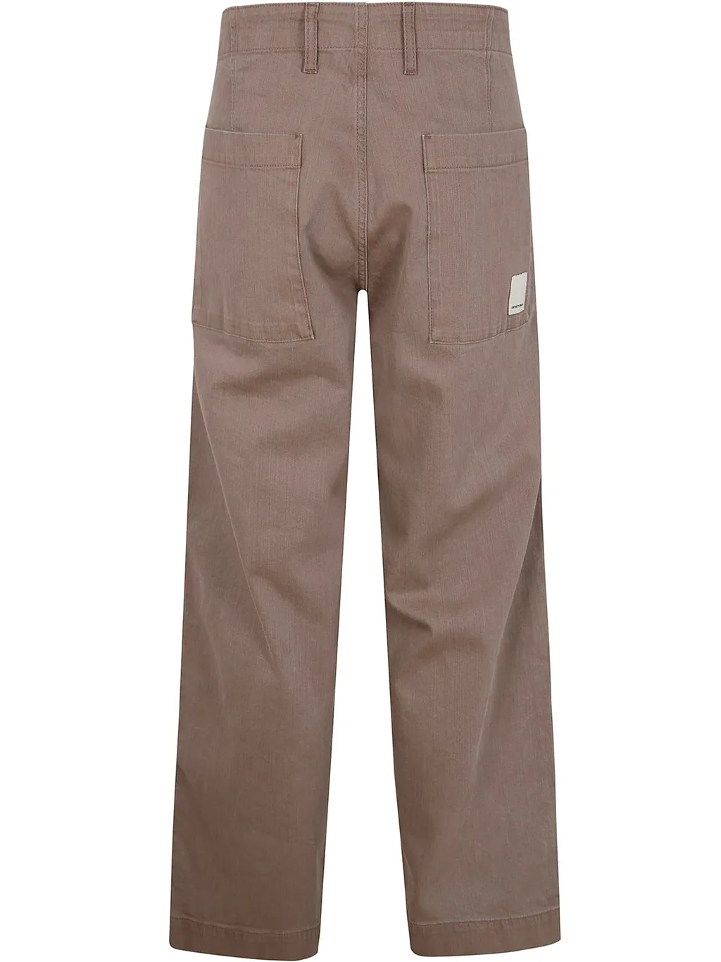 Emporio Armani Logo Patch Straight Leg Pants