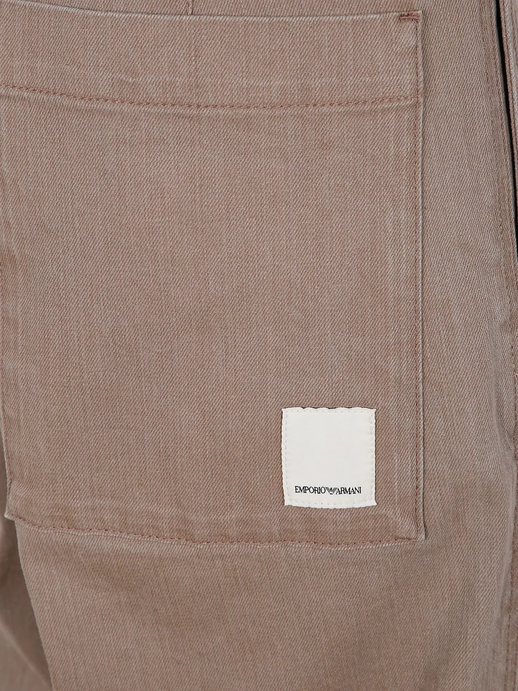 Emporio Armani Logo Patch Straight Leg Pants