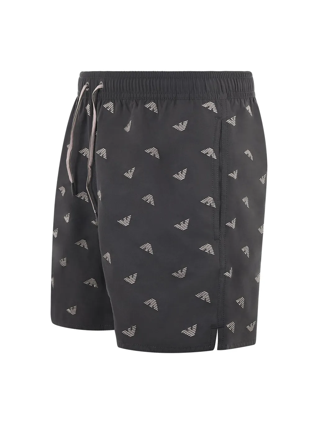 Emporio Armani Logo-Printed Drawstring Swim Shorts