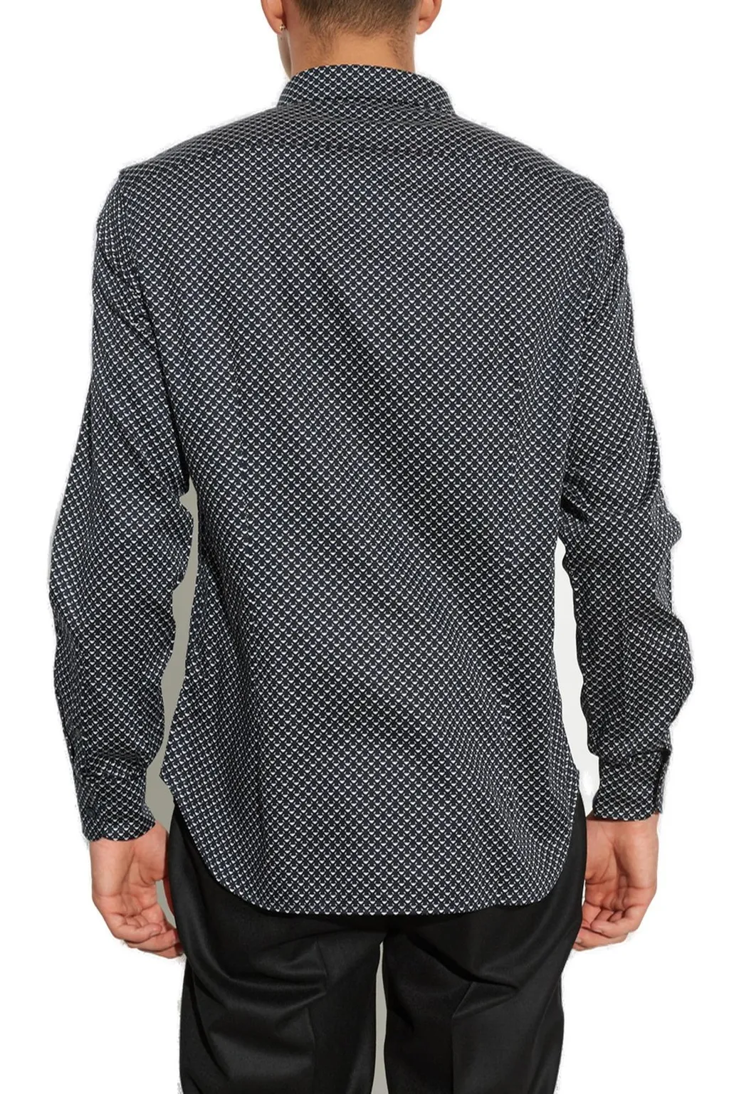 Emporio Armani Monogram Printed Buttoned Shirt