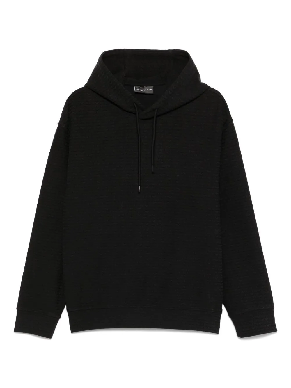 Emporio Armani Logo Monogram Draswstring Hoodie