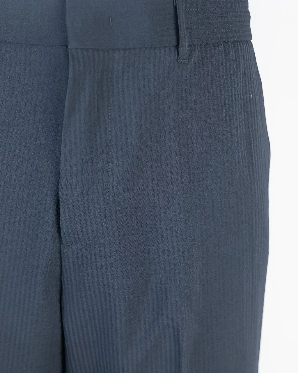 Emporio Armani Elasticated Back Seersucker Trousers