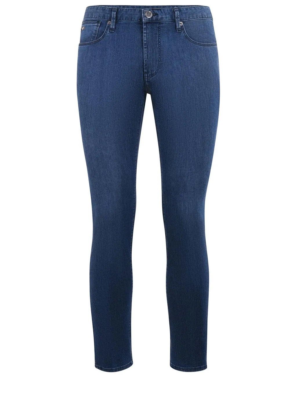 Emporio Armani Logo Plaque Slim-Fit Jeans