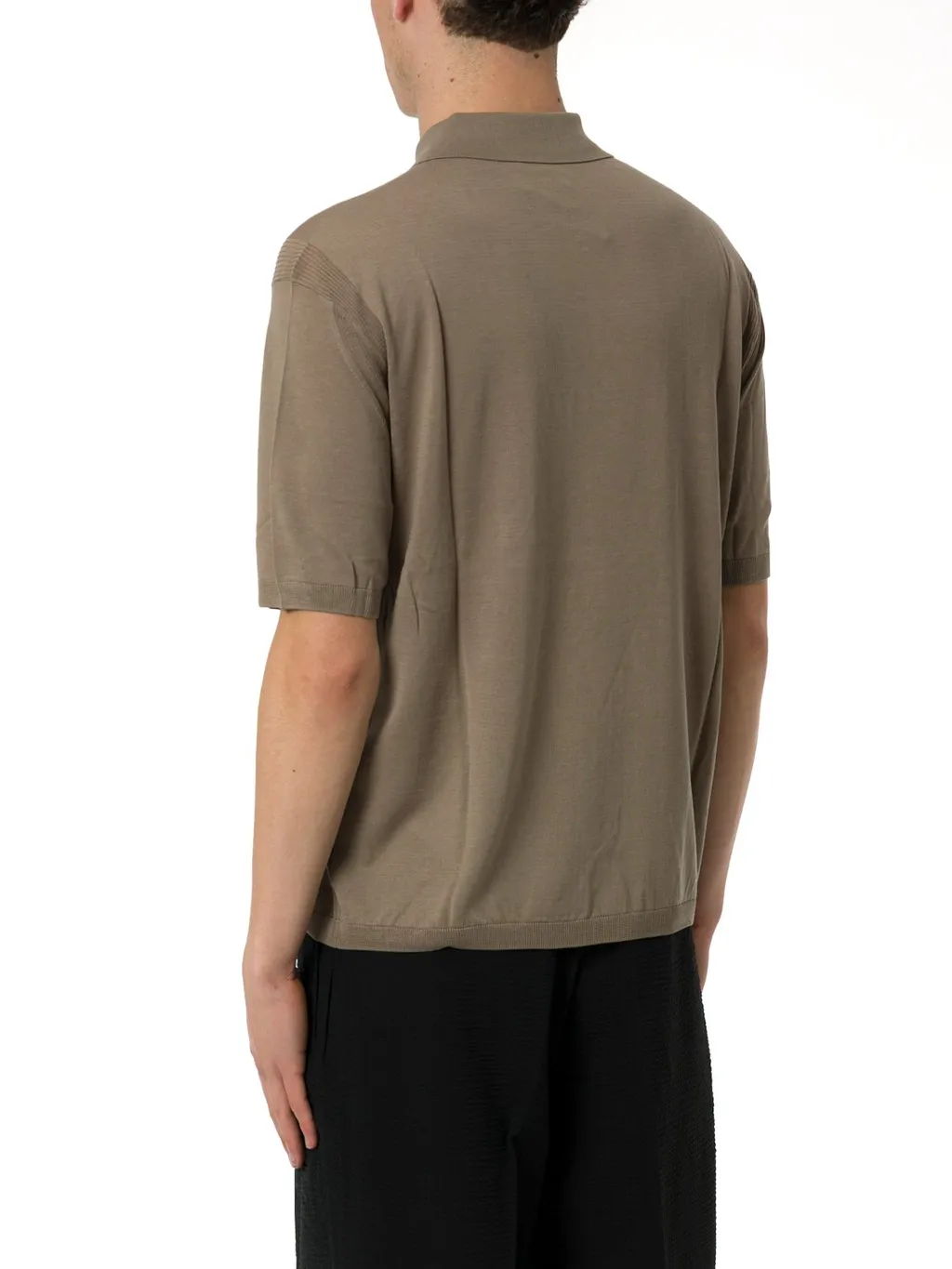 Emporio Armani Logo Embroidered Polo Shirt