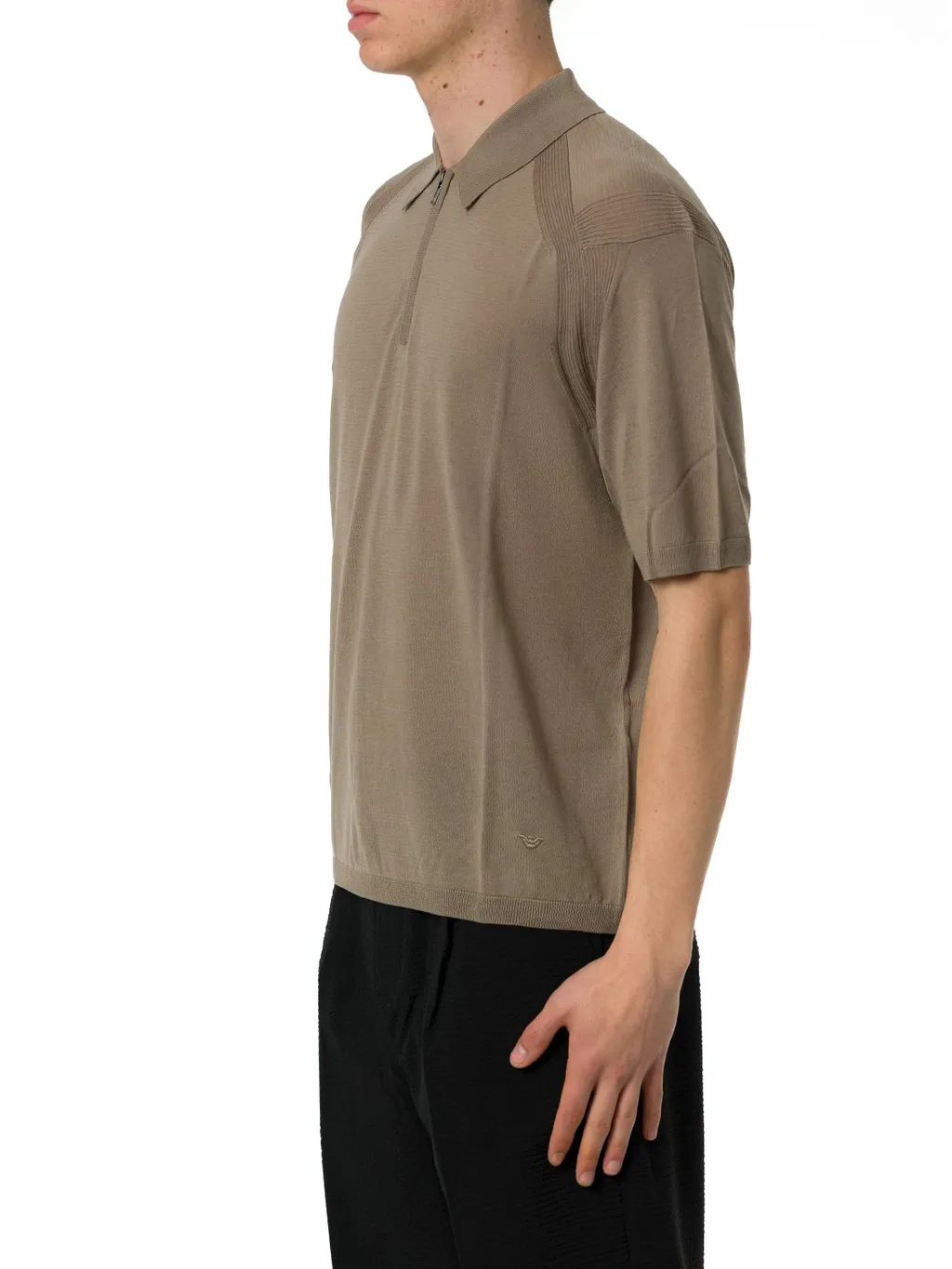 Emporio Armani Logo Embroidered Polo Shirt