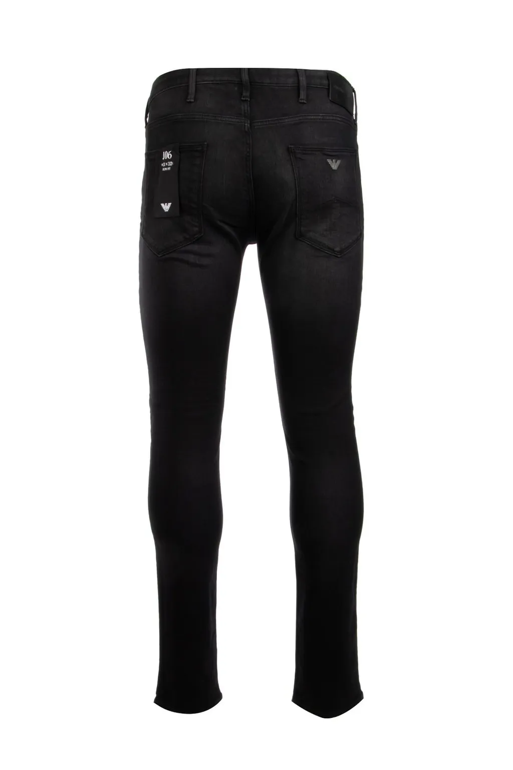Emporio Armani Logo Plaque Slim Fit Jeans