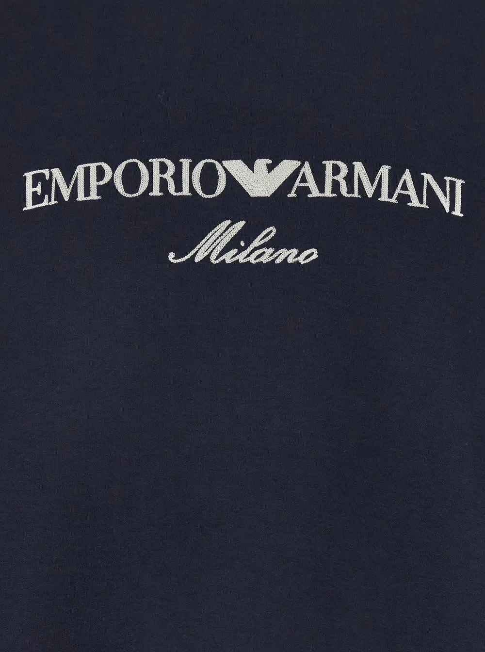Emporio Armani Logo Embroidered Crewneck Sweatshirt