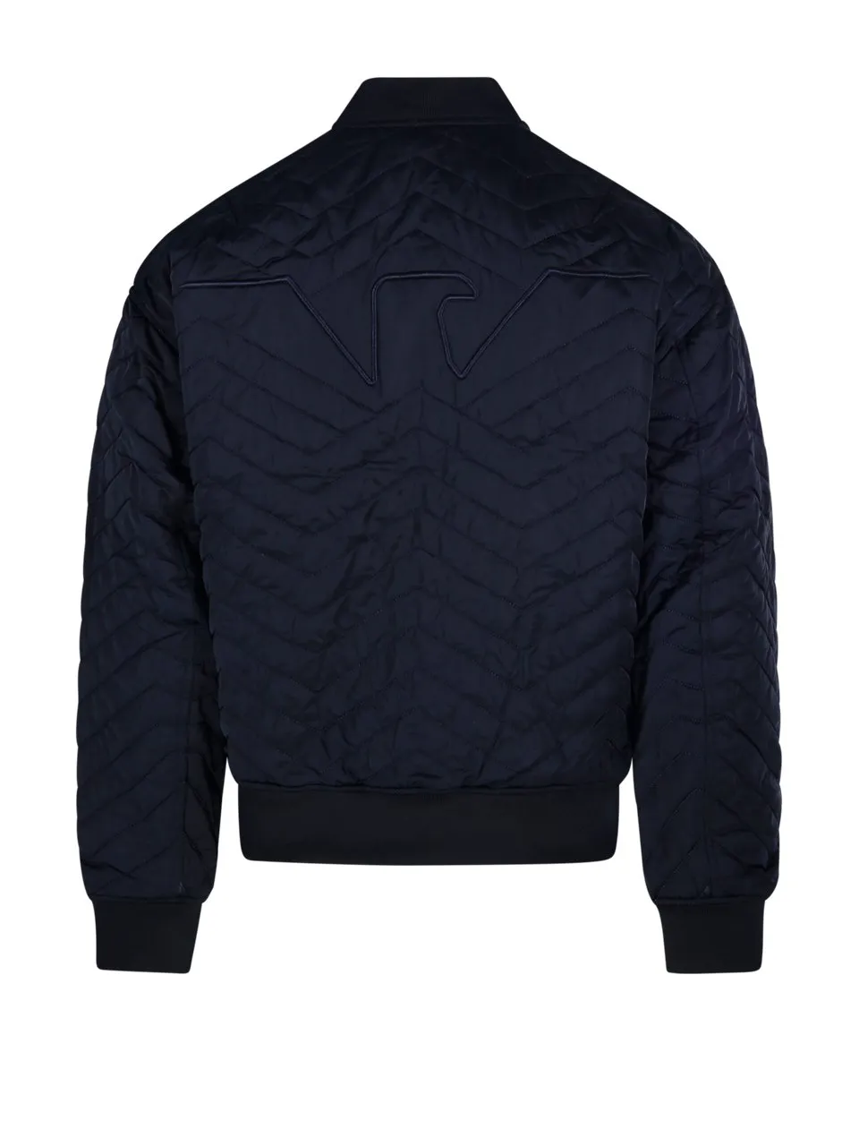 Emporio Armani Chevron-Quilted Zipped Reversible Jacket