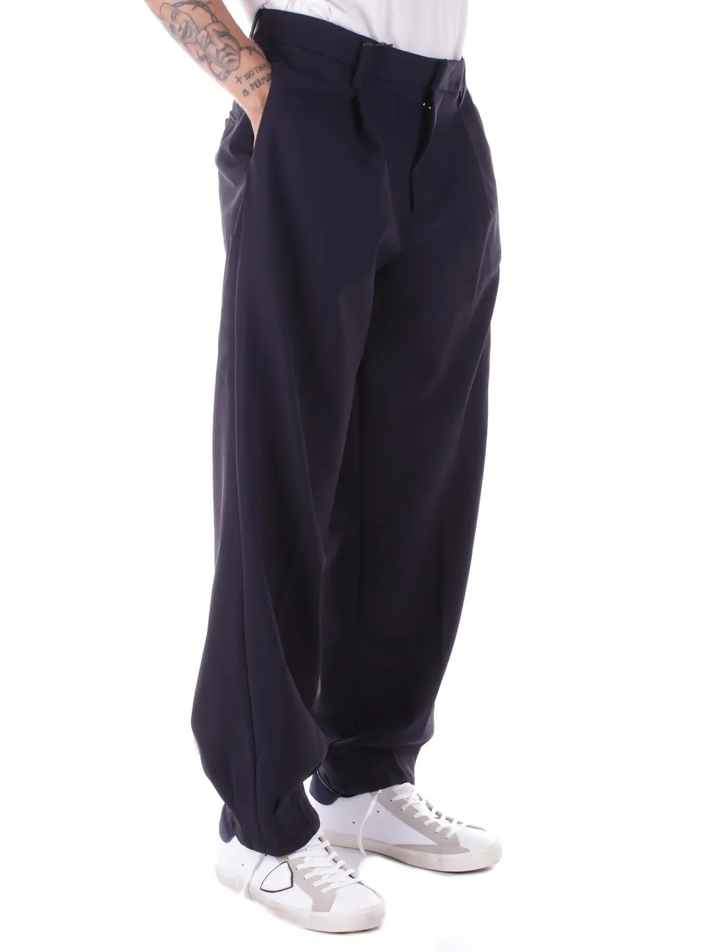 Emporio Armani Mid-Rise Pleated Pants