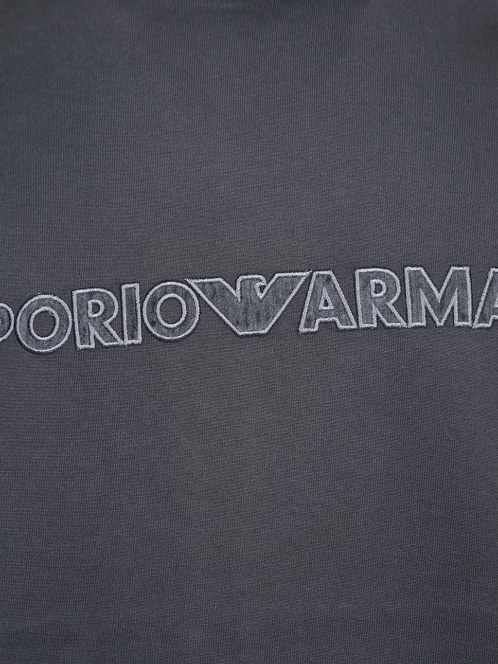 Emporio Armani Logo Embroidered Crewneck T-Shirt