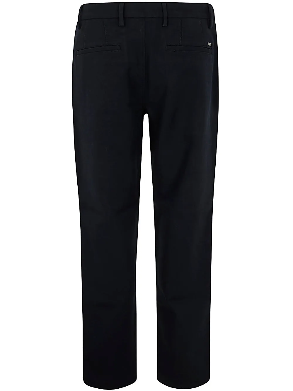 Emporio Armani Logo-Plaque Straight-Leg Trousers