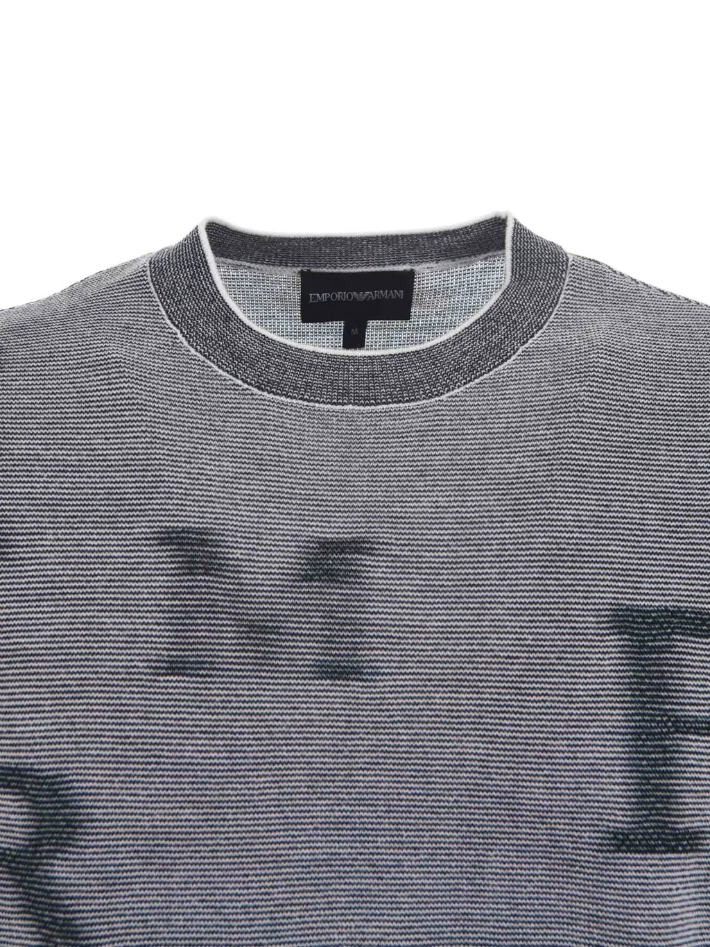 Emporio Armani Monogram Jacquard Crewneck Jumper