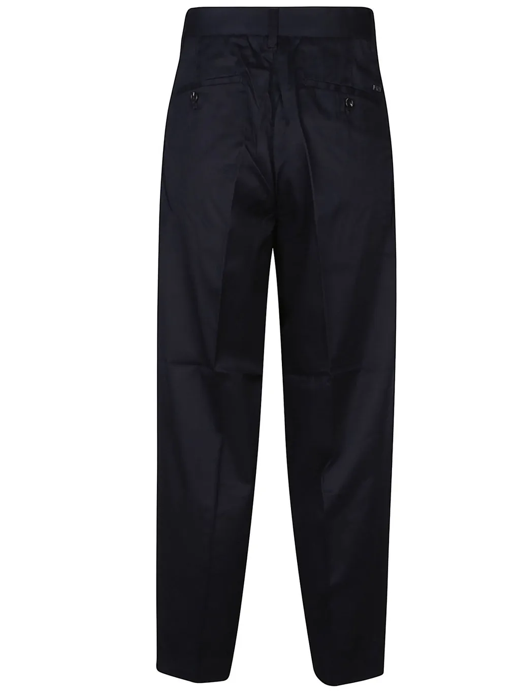 Emporio Armani Logo Plaque Tapered-Leg Trousers