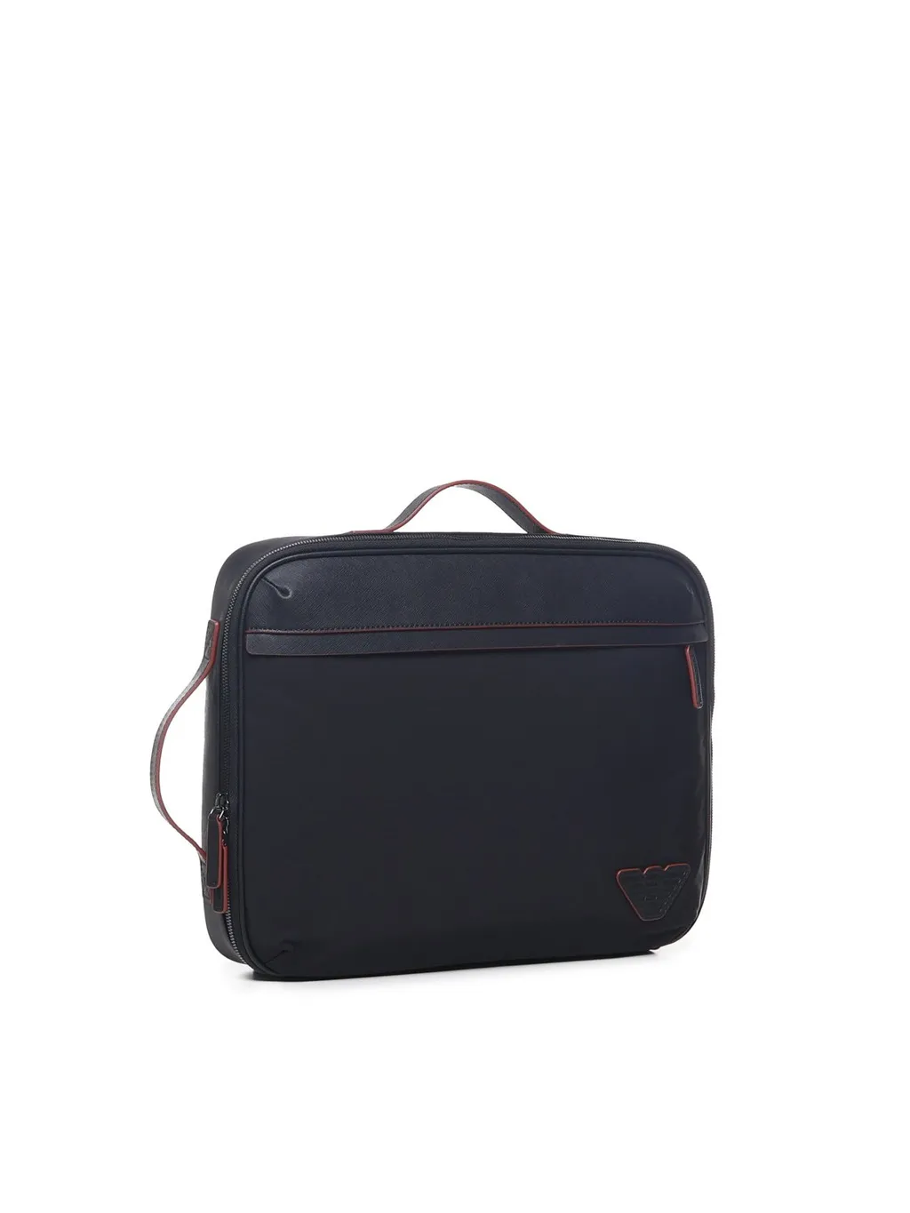 Emporio Armani Logo-Patch Zipped Briefcase