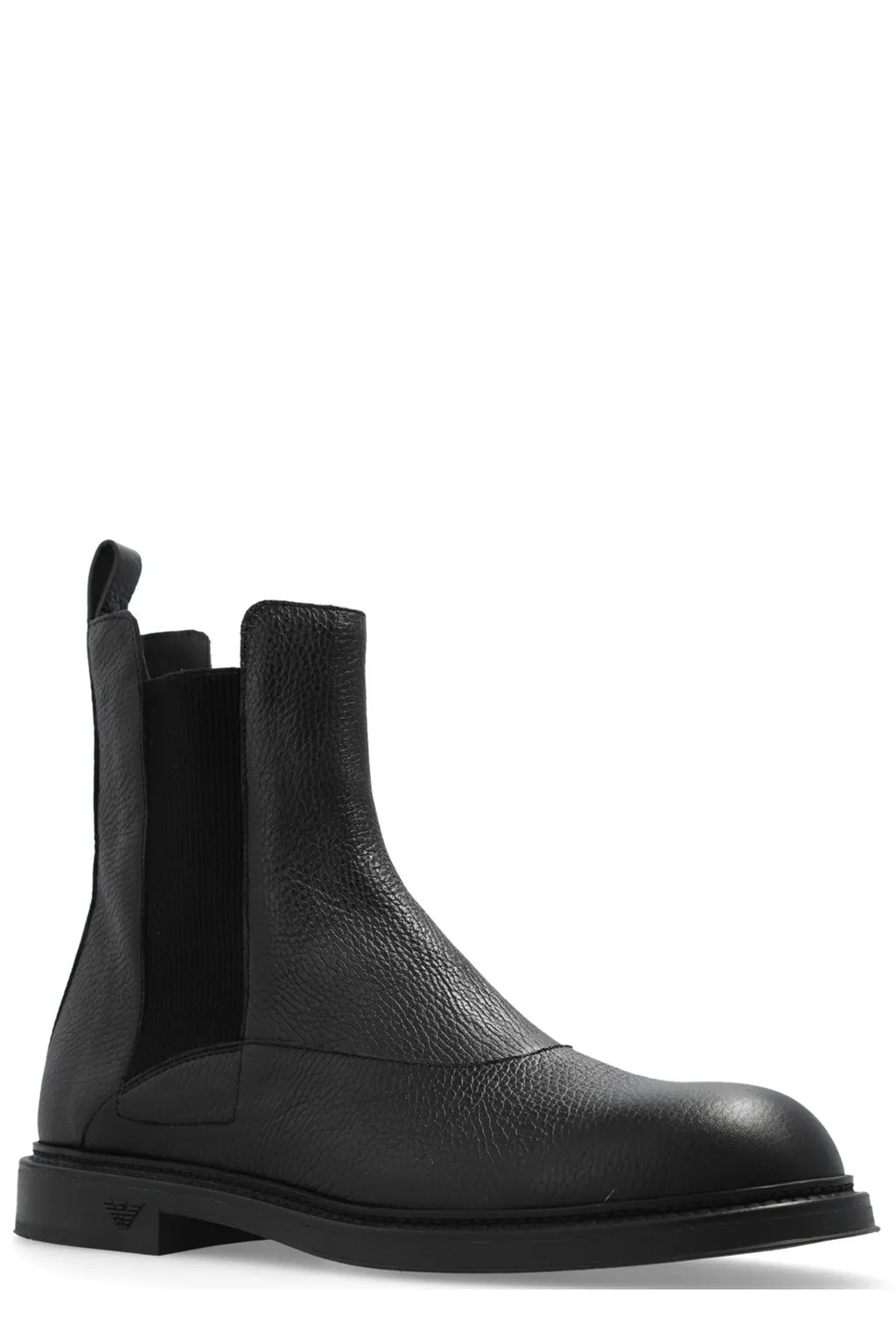 Emporio Armani Round-Toe Ankle Boots