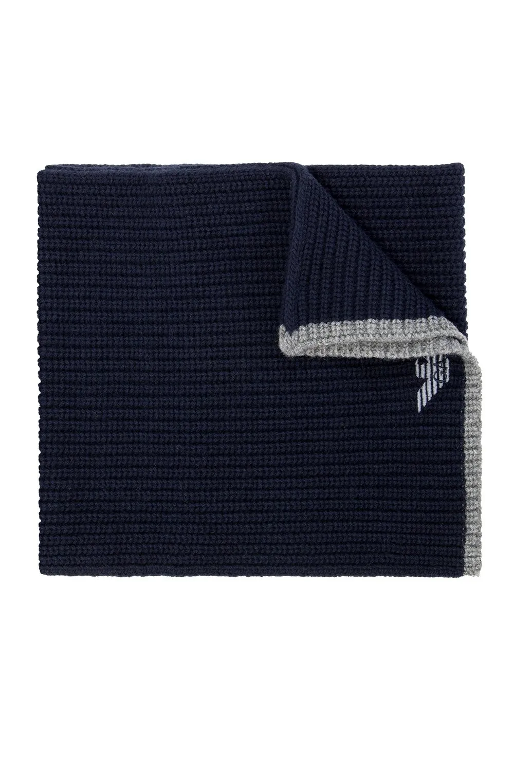 Emporio Armani Logo Embroidered Beanie Scarf Set