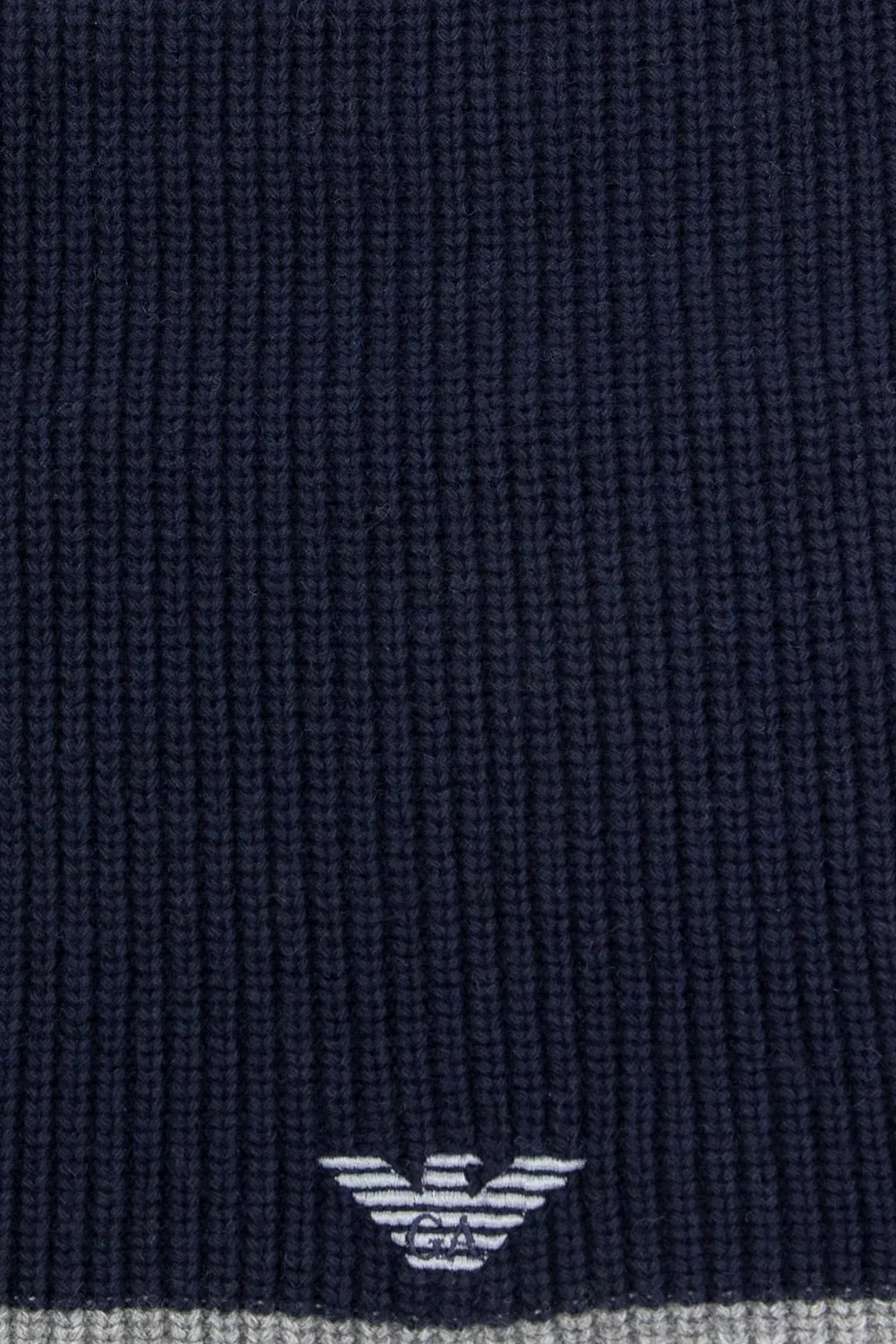 Emporio Armani Logo Embroidered Beanie Scarf Set