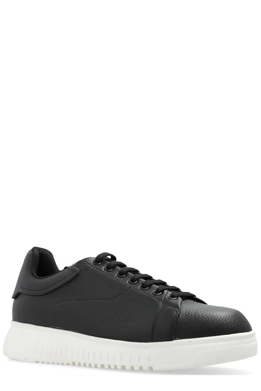 Emporio Armani Tumbled Low-Top Sneakers